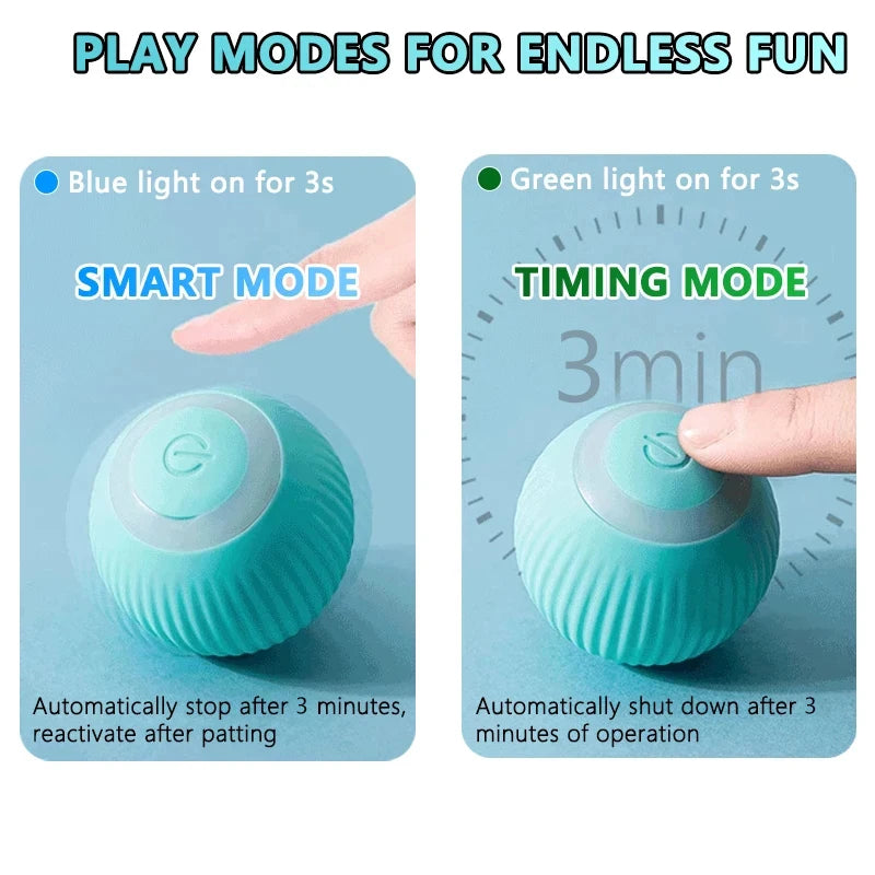 2PCS Cat Interactive Ball Indoor Automatic Rolling Magic Ball Smart Cat Toys Electronic Interactive Cat Toy Cat Game Accessories