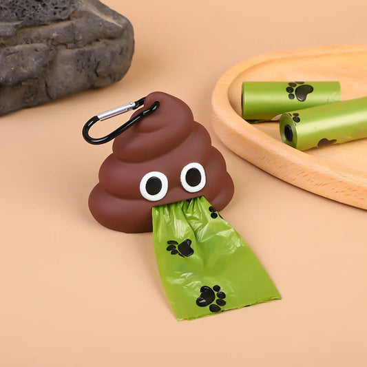 Novelty Pet Dog Waste Bag Dispenser , Poop Bag Loader Cleaning Tool Pet Products Fecal Shape