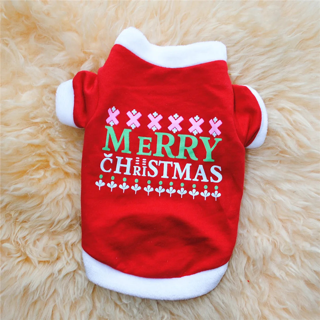 Christmas Warm Winter Dog Clothes Soft Fleece Pet Clothes Christmas Dog Coat Jacket New Year Chihuahua Dogs Pets Clothing Roupa Cachorro